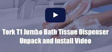 Tork T1 Jumbo Bath Tissue Dispenser Unpack and Install Video